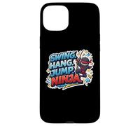 Swing Hang Jump Ninja Boys Kids Playing Playground Training Case for iPhone 15 Plus