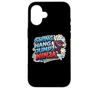 Swing Hang Jump Ninja Boys Kids Playing Playground Training Case for iPhone 16
