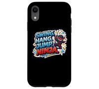 Swing Hang Jump Ninja Boys Kids Playing Playground Training Case for iPhone XR