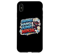 Swing Hang Jump Ninja Boys Kids Playing Playground Training Case for iPhone XS Max