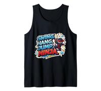 Swing Hang Jump Ninja Boys Kids Playing Playground Training Tank Top