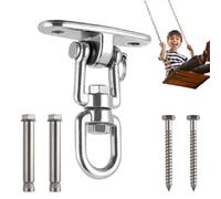 Swing Hanger - Wall Beam Mount Punching Bag Ceiling Bracket | 360° Rotating Hammock Chair Hook | Swing Chair Ceiling Bracket | Swingset Hardware Hooks for Porch, Playground, Garden, Indoor/Outdoor