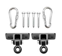 Swing Hangers - 2 Pieces Yoga Seat Installation Accessories | Heavy Duty Ceiling Mount, Secure Swing Hardware, Universal Hanging Brackets, Suspension Kit for Homeowners, Parents, Gardeners, Campground