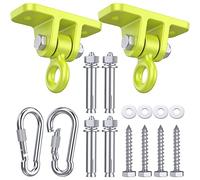 Swing Hangers for Wooden Sets Pack of 2 Heavy Duty Swingset Hardware with Locking Hooks for Porch, Patio, Playground Indoor/Outdoor by Highpro