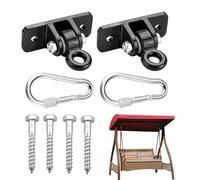 Swing Hangers Heavy Duty - Stainless Steel, Hammock Installation Accessories | 2-Piece Swing Set Brackets, Hooks & Screws For Homeowners, Parents, Gardeners, Campgrounds, Daycare Centers, Schools