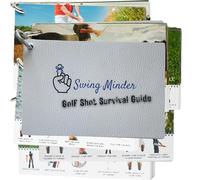 Swing Minder Golf Reference Cards | Ultimate Pocket Survival Guide and Golf Instruction Booklet | Compact Waterproof PVC Cards for Troublesome Shots | Clip-on Carabiner for Your Golf Bag