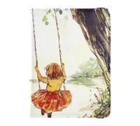 Swing Moving Back and Forth Leather Passport and Vaccine Card Wallet Combo Passport Cover Cute Passport Book Lightweight, Swing moving back and forth, One Size