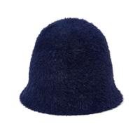 Swing Out Sister Faux Fur Bucket Hat in Navy