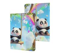 Swing Pandas Rainbow Compatible with iPad Protective Case ipad 2017/2018/Air1/Air2 (9.7in)