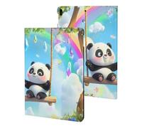 Swing Pandas Rainbow Compatible with iPad Protective Case ipad Pro/ipad Air3(10.5in)