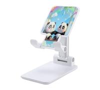 Swing Pandas Rainbow Foldable Cell Phone Stand for Desktop Adjustable Height Compatible with All Smartphone