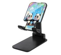 Swing Pandas Rainbow Foldable Cell Phone Stand for Desktop Adjustable Height Compatible with All Smartphone