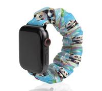 Swing Pandas Rainbow Watch Band Compatible with IWatch Bands Series 6 5 4 3 2 1 Elastic Replacement Wristband