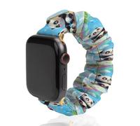 Swing Pandas Rainbow Watch Band Compatible with IWatch Bands Series 6 5 4 3 2 1 Elastic Replacement Wristband