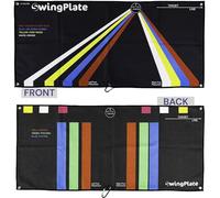 Swing Plate Unisex Left Hand Golf Towel, Black