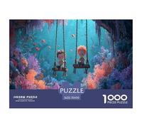 Swing Puzzles 1000 Piece Challenge Toy Adults And over 12 Years Old Coral Impossible Jigsaw Puzzle Family Fun Jigsaws Stress Relief Home Decoration Gift 70x50cm 1000pcs