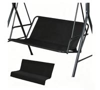 Swing Replacement Fabric 600D Thickened Waterproof Oxford Garden Rocking Chair Cushions Covers for 2/3 Seater Patio Garden Swing Chair,Black-33.5×18.9×18.9in
