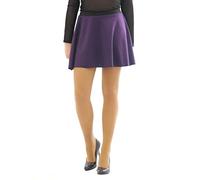 Swing Rock Mini High Waist Fold - Rock Elastic Band Mini Skirt - Violet, XXL-XXXL