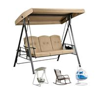 Swing Roof Cover, Durable, Tear-Resistant, Protective and Waterproof, Outdoor Patio Swing Top Canopy, for the Garden, Yard, Path, Balcony, Lawn, Grassland and