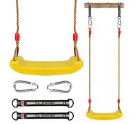 Swing Seat Set, Luckits Kids Swing Seat Plastic Swings with Adjustable Rope Durable Playground Swing Set Easy Install Heavy Duty Swing Seat for Children Boys Girls Indoor/Outdoor/Playground/Home/Tree