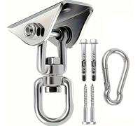 Swing Set Accessories Outdoor, Stainless Steel Porch Swing Hanging kit for Porch Playground Yoga Heavy Bag, 1 Pack