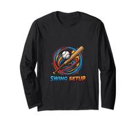 Swing Setup Baseball Precision Strike Graphic Long Sleeve T-Shirt