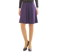 Swing Skirt Midi Fold - Rock Elastic Band High Waist Mini Skirt Skirt Maxi - Violet, S-M
