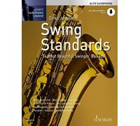 Swing Standards alto saxophone (easy - intermediate) with appended piano part wi