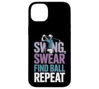 Swing Swear Find Dad Golf Best Dad By Par Funny Par Golfing Case for iPhone 14 Plus
