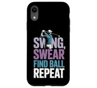 Swing Swear Find Dad Golf Best Dad By Par Funny Par Golfing Case for iPhone XR