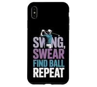 Swing Swear Find Dad Golf Best Dad By Par Funny Par Golfing Case for iPhone XS Max