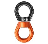 Swing Swivel - Double Sealed Stainless Steel Pivot, Smooth Silent Rotation Joint, Resistant Housing, Spring Loaded Latch Gate | Twisting Adapter For Backyard Porch Yoga Silk Trapeze Park Gym