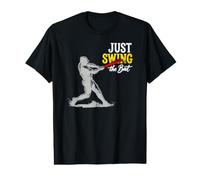 Swing The Bat Vintage Baseball Batter Silhouette Tee Value Graphic T-Shirt