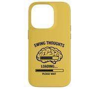 Swing Thoughts Loading Breakfast Ball Right Club Though Case for iPhone 14 Pro