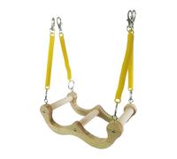 Swing Toy Elastic Spring Wooden Perch for Cage Entertainment and Avian Exercise Exercise Swing with Spring