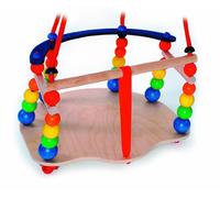 Swing Toy Grid Swing with Beads Colorful WxLxH 360x365x240mm NEW
