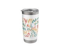 Swing Waltz Rumba Cha Cha Foxtrot Retro Design Stainless Steel Insulated Tumbler