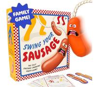 Swing Your Sausage - Fun Adult Party Games for Groups - Board Games for Adults and Kids - Indoor or Garden Games for Family Gatherings and Birthdays - Festival, Christmas, and Family Game Night