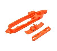 Swingarm Chain Slider Kit Chain Guard Guide Brake Hose Clamp Compatible With SX SXF XC XCF 125 200 250 300 350 450 2012 2013 2014 2015 2016 2017 2018 2019 2020(Orange Swingarm)