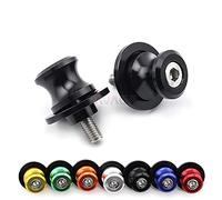 Swingarm Spools Sliders For Kawasaki Z650 Z800 Z900 Z1000 Z1000SX ZX6R ZX10R Ninja 650 Motorcycle Rear Stand Bobbins Screw Bolt 8mm (Black)