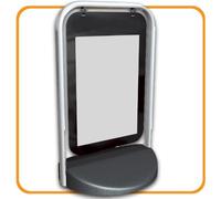 Swinger 2000 A2 Poster Holder Pavement Sign with White Frame. Code SW2000WTOP