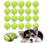 Swingers Small Tennis Balls,20 Pack 2 inch Training Tennis Balls,Exercise Ball for Pet Dog with Mesh Carry Bag Easy to Transport (Yellow)