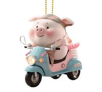 Swinghog Car Decoration, Swinghog Pendant - Lucky Hog Accessory Ornament - Acrylic Car Home Decor, 2D Rearview Mirror Pendant for Kids Women
