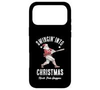 Swingin’ Into Christmas Baseball Santa Funny Holiday Design Case for iPhone 17 Pro Max