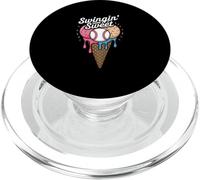 Swingin' Sweet Baseball Ice Cream PopSockets PopGrip for MagSafe