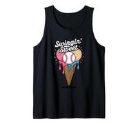 Swingin' Sweet Baseball Ice Cream Tank Top