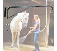 Swinging arm Horse Wash Attachment - Wall-mounted Spray Boom Preventing Tangling and Trampling While Washing Your Horse. Hose Not Included, Fits Standard Garden Hose