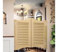 Swinging Barn Door Cafe Doors, Auto Close Design for Home Use | Two Way Auto Close Porch Door with Quiet Metal Hinges for Home and Business Entryway Partition