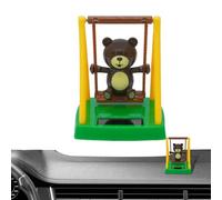 Swinging Bear Solar Toy | Cute Swing Bear Solar Powered Dancing Bear,Solar Powered Figurine Car Dashboard Decor for Car Office Desk Home Decor