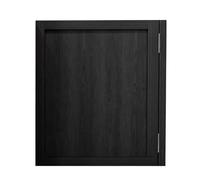 Swinging Cafe Door, Solid Wood Saloon Doors, Swing Half-Door, Dual/Single Doors for Shop Entrance Restaurants Hallway Home, with Hinges Auto Close, Easy to Install(Black,2Doors W85xH100cm)
